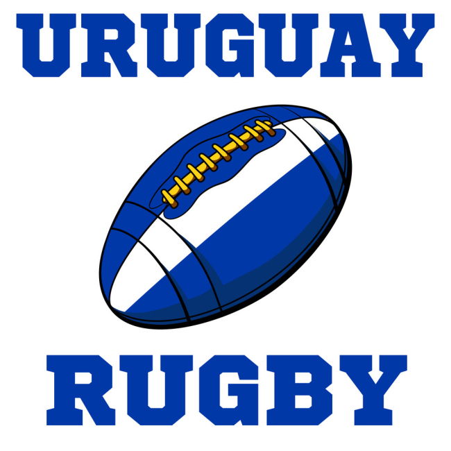 Uruguay Rugby Ball T-Shirt (Sky Blue)